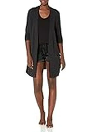 Amazon Cárdigan Abierto de Punto Ligero y Corte Relajado Mujer, , XS