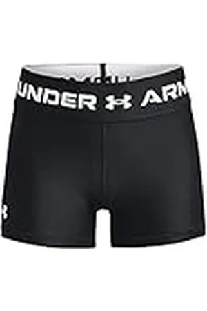 Under Armour Armour Shorty Mallas de deporte ligeras para niña, shorts deportivos de niña para correr, color /blanco