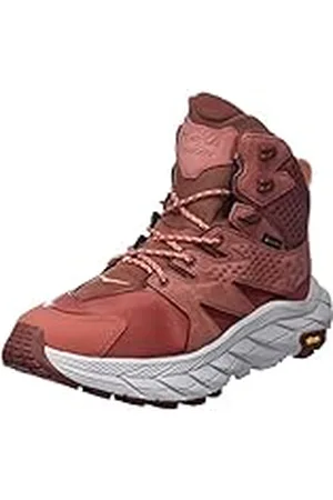 Hoka One One ONE ONE Anacapa Mid GTX, Zapatos de Trekking Mujer, Hot Sauce/Cherry Mahogany, 39 1/3 EU