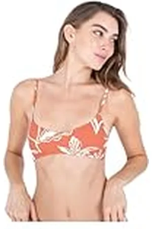 Hurley Top Bralette con V Dazed Parte Superior de Bikini, , L para Mujer