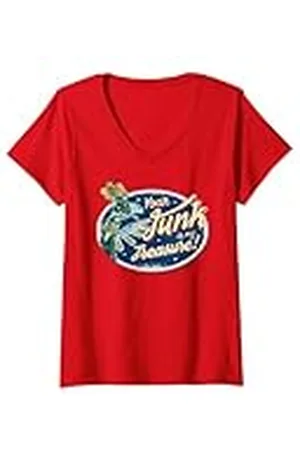 Clangers Mujer The Iron Chicken Tu basura es mi tesoro Retro Camiseta Cuello V