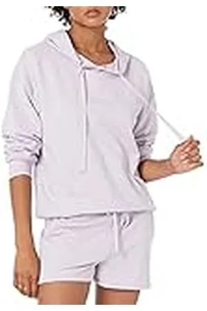 THE DROP Remi Sudadera Holgada de Tejido de Rizo Francés con Manga Larga y Capucha para Mujer, , S