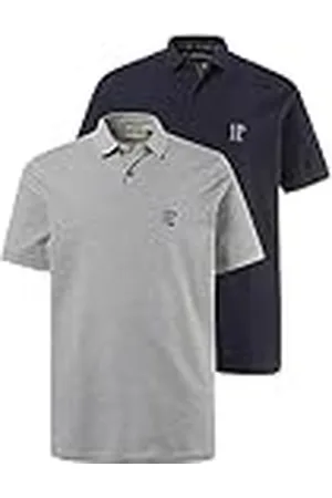 JP 1880 Polos, Basic, Paquete de 2, piqué, algodón Peinado 4XL 704317730-4XL