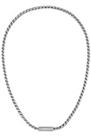 HUGO BOSS Jewelry Collar de Cadena para Hombre Colección DORAN en Acero Inoxidable con una Placa Grabada - 1580693
