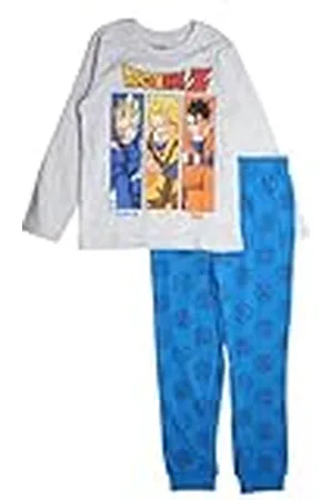 Disney DRAGON BALL, Conjunto de pijama de 2 piezas, Jersey + Joggers, Niños, (6 a 12 años), Unisex, Niño, Niña, Suave, Lindo, Cálido, Sudadera + Pantalón, Modelo DB Z 5204002 S1-12A