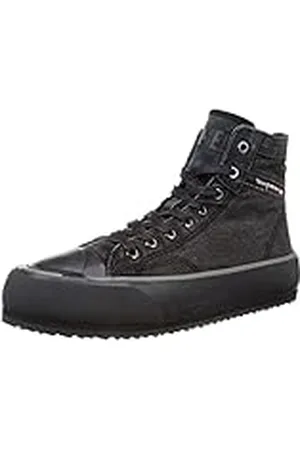 Diesel Principia, Zapatillas Deportivas Hombre, Black/Pewter-H1645 High, 40 EU
