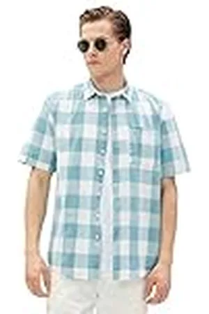 Koton Short Sleeve Shirt Classic Neck Pocket Detailed Cotton Camisa, , L para Hombre