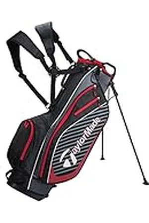 TaylorMade Pro Stand 6.0 Bolsa para Palos, Hombre, Negro/Gris/Rojo, Talla Única