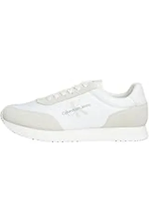 Calvin Klein Jeans Sneaker con LogoTipo para Hombre, Blanco (Triple White), 44