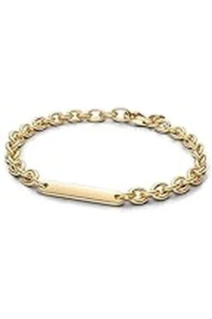 PANDORA Moments 569523C00-20 - Pulsera de plata de ley con chapado en oro de 14 quilates (20 cm), 20cm, Plata de ley, No es una piedra preciosa
