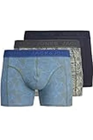 JACK & JONES Jaccameron Trunks 3 Pack Bóxer, Asphalt/Pack:Castor Gray-Night Sky, L para Hombre
