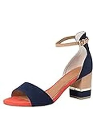 Marco Tozzi 2-2-28303-20, Sandalia con talón para Mujer, Azul (Navy Comb), 40 EU