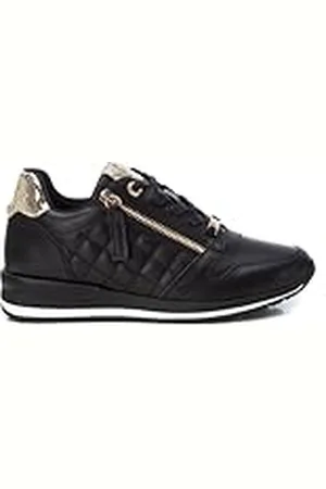 Xti Zapatilla Mujer Negro - Calzado Cómodo y Versátil - Moda Casual - Modelo 14349301 (Talla 36)