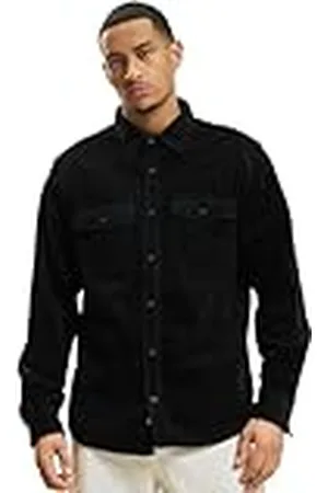 Brandit Corduroy Classic Shirt Long Sl, color: black, size: XL