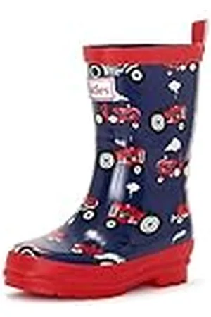 Hatley Regenstiefel Printed Wellington Rain Boot, Botas de Lluvia Bebé-Niños, Traktor-Red Farm Tractors, 20 EU