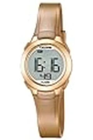 Calypso Reloj Digital Unisex con Pantalla LCD y Correa de plástico de Color Dorado K5677/3