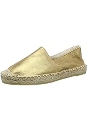 VERO MODA Vmlani Leather Espadrille - Alpargata Mujer , color Oro, talla 37