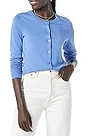 Amazon Jersey Cárdigan de Cuello a La Caja Ligero (Disponible en Tallas Grandes) Mujer, , XXL