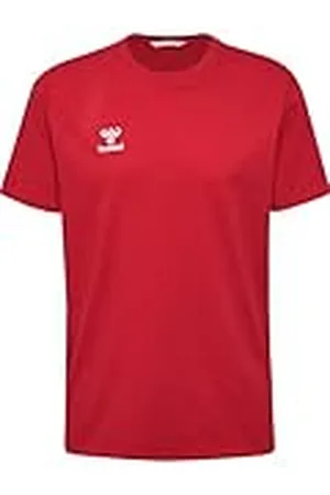 Hummel GO 2.0 Camiseta S/S Sportshirt Hombre Manga Corta – Camiseta de Entrenamiento para Fitness, Deporte y Ocio – de 100% algodón orgánico – Ajuste cómodo, Tejido de Punto elástico y Cuello Redondo