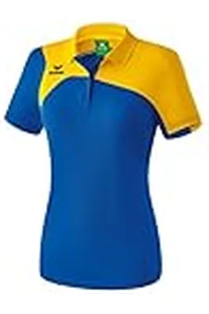 Erima Club 1900 2.0 Polo, Mujer, New Royal/Amarilla, 44