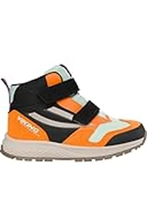Viking Century Mid WP 2V, Zapatos para Caminar, Black/Orange, 34 EU