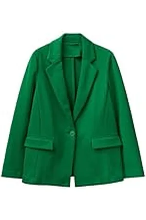 Benetton Chaqueta 28mvdw00f, Chaqueta Mujer, Verde (Verde Bottiglia 1U3), 42