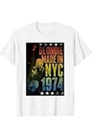 Blond Amsterdam Rainbow Made in NYC 1974 Vintage Band Camiseta