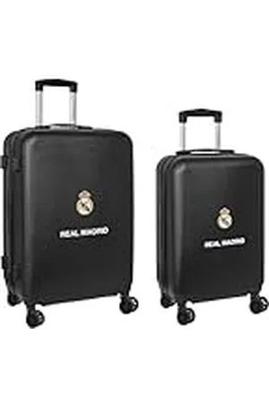 Safta Real Madrid 2ª EQUIPACIÓN 23/24 - Set de Trolleys Cabina 20 y 24 Pulgadas, con Ruedas Giratorias, Maletas con Ruedas, Candado de Seguridad, Maletas Ligeras, 40x26x63 cm, Color