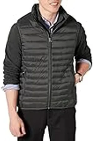 Amazon Chaleco Plumífero Plegable y Ligero, Resistente a la Lluvia Hombre, , XXL
