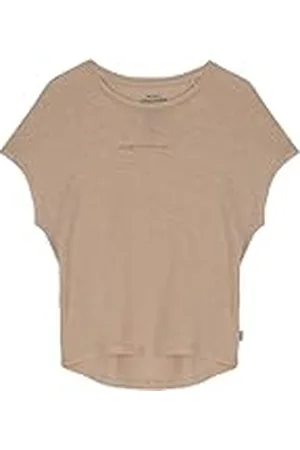 ECOALF Camiseta Mujer Anialf, de Lino, con Cuello Redondo, Camiseta Manga Corta, Transpirable y Cómoda, T-shirt, Talla M, Color