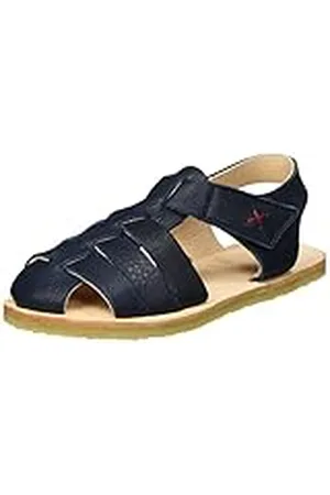 POLOLO Sandale Ibiza Leder Blau, Sandalia Unisex niños, , 29 EU
