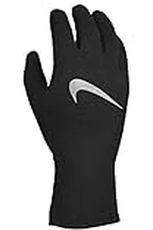 Nike Guantes para hombre-9331-81, 082 Negro/Negro/Plateado, S