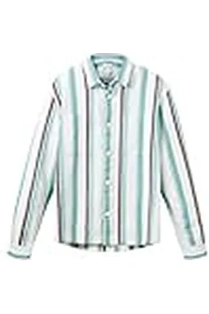 TOM TAILOR 1036241 Camisa de Corte Holgado con Rayas, , S para Hombre