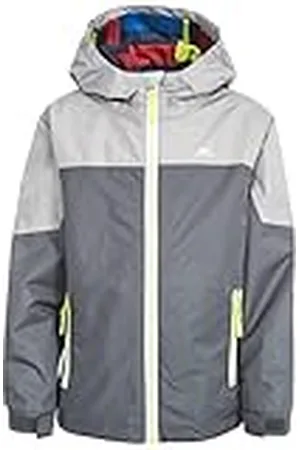 Trespass Chaqueta impermeable para niños con capucha extraíble, Rompe alzapaños., Unisex niños, color , tamaño talla 2/3