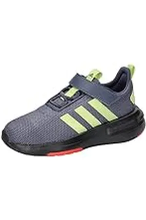 adidas Racer TR23 Hook and Loop Shoes Kids, Zapatillas para Correr, Shadow Navy/Pulse Lime/Core Black, 36 2/3 EU