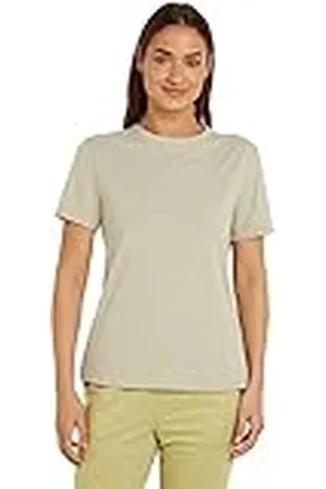 Calvin Klein Mujer Camiseta manga corta S/S Crew Neck tejido elástico, Eucalyptus, XL