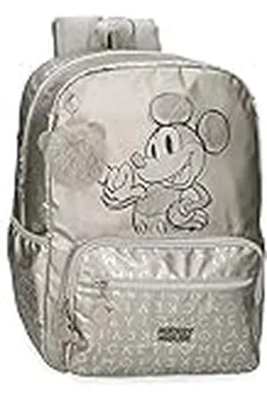 Disney Mickey 100 Mochila Escolar para Portátil 32x42x15 cms Poliéster 20,16L