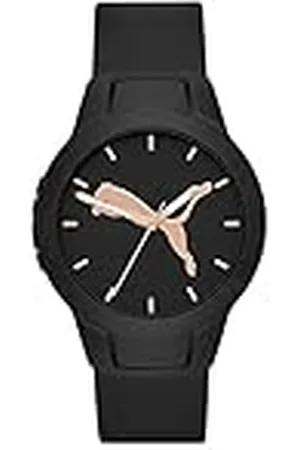 PUMA Reloj Reset para mujer, movimiento de cuarzo con correa de poliuretano, silicona, piel o acero inoxidable