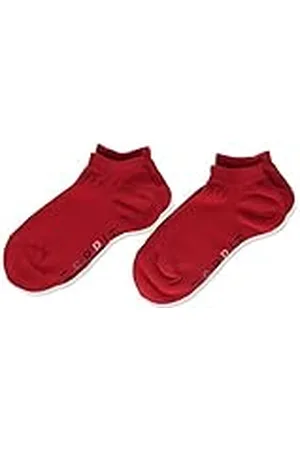 ESPRIT Foot Logo 2-Pack, Calcetines cortos Unisex niños, Algodón, Rojo (Fire 8150), 27-30 (pack de 2)