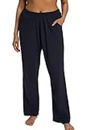 Ulla Popken Pantalones Anchos de Viscosa, Longitud K, Pantalones Mujer, , 32W / 32L