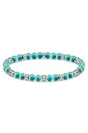 Thomas Sabo Pulsera unisex Talismán A1923-878-17, 19 cm, Gema Plata de ley, creada