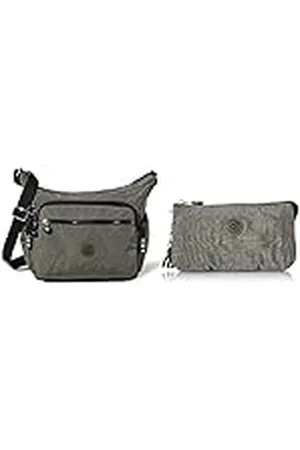 Kipling Gabbie - Bolsa Bandolera para mujer (18,5 x 35,5 x 30 cm), color Musgo Verde, talla 18.5x35.5x30 cm + Bolsa para Mujer, Musgo Verde, 4x18.5x11 cm (LxWxH)