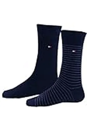 Tommy Hilfiger Classic Calcetines, Blue, 43-46 (Pack de 2) para Hombre