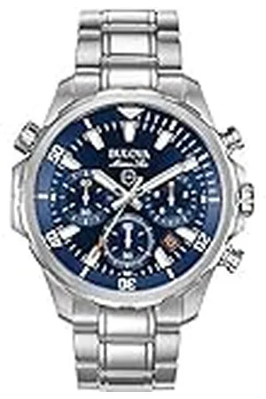 BULOVA Reloj Cronografo para Hombre de Cuarzo con Correa en Acero Inoxidable 96B256