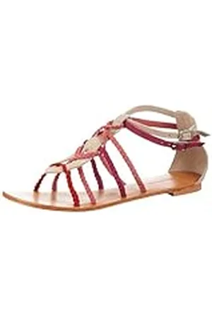 Antik Batik KAZOU KAZOU1SAN - Sandalias de Cuero para Mujer, Color Rosa, Talla 39