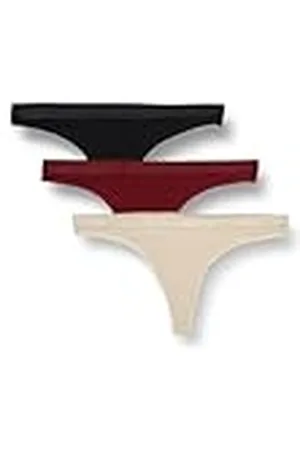 Calvin Klein Pack de 3 Braguitas Tipo Tanga para Mujer Invisibles sin Costuras, Multicolor (Black/Cocoon/Syrah), XL
