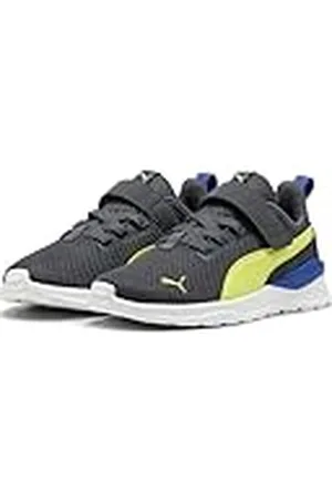 PUMA ANZARUN Lite AC INF, Zapatillas Unisex bebé, Galactic Gray-Lemon Sherbert Black, 20 EU