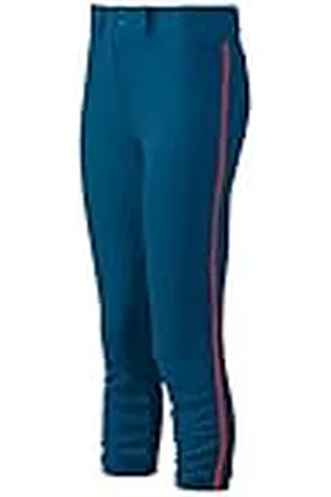 Mizuno Ribeteado Mujer Pantalón con cinturón S Marino-Rojo