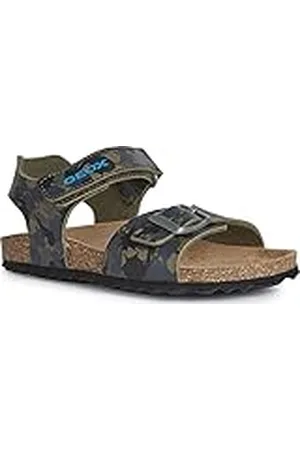 Geox J Ghita Boy B, Sandalias para Niño, Verde (Camouflage Green) , 28 EU