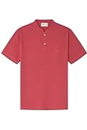 Springfield Polo Reconsider Slub con Cuello Mao, , L para Hombre
